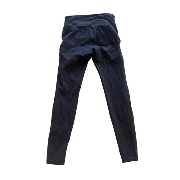 Athleta Womens Navy Blue High-Waisted Leggings With Back Pockets Size M - Picture 2 of 8
